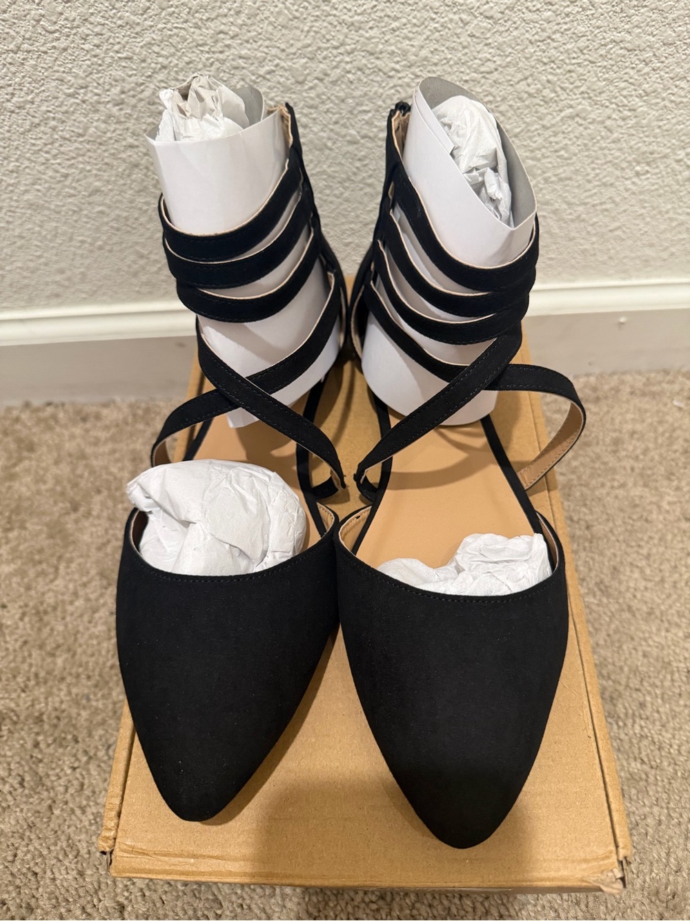 “New” Journee Collection MARLEE Strappy Pointed-Toe Women’s Flats size10